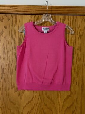 Pendleton Hot Pink Sleeveless Knit Tank